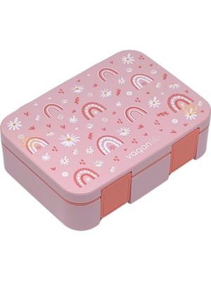 Vagonlife Bento 700ML Lunchbox Yeni Koleksiyon Tek Katlı 3 Bölmeli Abs Plastik Çocuk Sefer Tası Yemek Kutusu