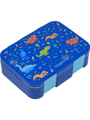 Vagonlife Bento 700ML Lunchbox Yeni Koleksiyon Tek Katlı 3 Bölmeli Abs Plastik Çocuk Sefer Tası Yemek Kutusu