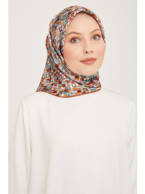 Armine Nostalji Serisi %100 Twill Ipek Eşarp 9004D 07