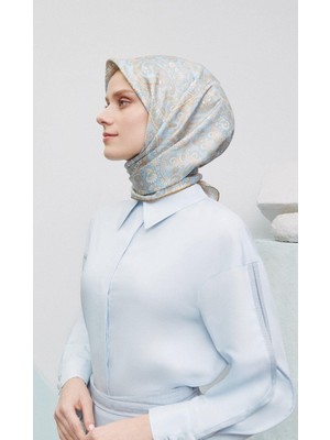 Armine 2025 Yaz Sezonu %100 Twill Ipek Eşarp 9304D 09