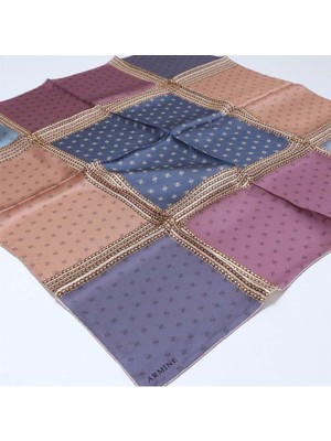 Armine Nostalji Serisi %100 Twill Ipek Eşarp 8113D 03