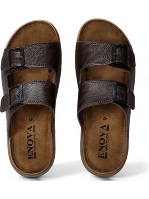 Enova Gün Boyu Rahatlık Sunan, Şık ve Dayanıklı Erkek suni deri Terliği