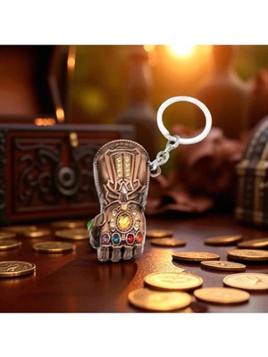 Sonsuzluk Taşlarıyla Dekore Edilmiş Thanos Anahtarlık - Marvel Temalı Vip 3 Renk Seçeneği