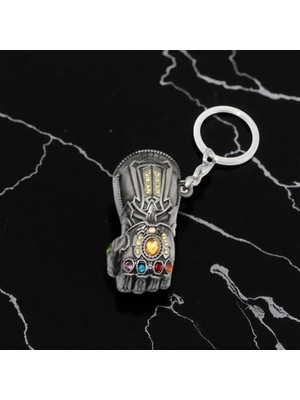 Sonsuzluk Taşlarıyla Dekore Edilmiş Thanos Anahtarlık - Marvel Temalı Vip 3 Renk Seçeneği