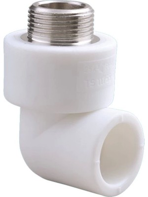 Pvc Boru Pprc Dış Dişli Dirsek 25X1/2'' 10 Adet