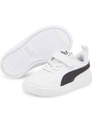 Puma Rickie Ac+ inf Bebek Sneaker Kız Çocuk Hafif ve Esnek Günlük Ayakkabı Beyaz - Siyah