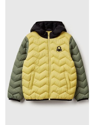 United Colors Of Benetton Erkek Çocuk 2TWDCN04V-25K Mont Sarı