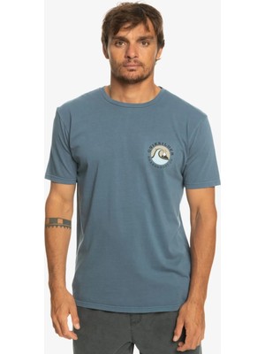 Quiksilver Qsbubblestamp Erkek Mavi Tişört