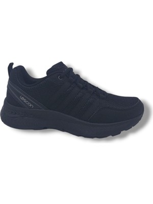 Lescon Legend Flex Unisex Siyah Yürüyüş Koşu Spor Ayakkabı