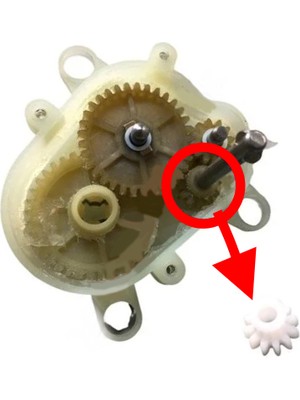 Sarex SR-2120 Elite Plus Blender Hazne Kapağı Küçük Mil Dişlisi - Uzun Mile Takılan