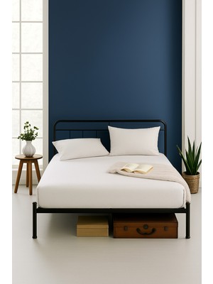 Beyaz Çarşaf Takımı | Tek Kişilik, Çift Kişilik, Battal Boy - Pamuklu, Ütülenebilir Terletmez