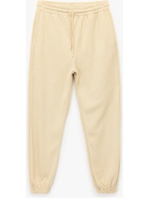 Viskon Karışımlı Rahat Kalıp Cep Detaylı Beli Bağcıklı Jogger Eşofman Altı  (Aw 25)