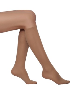 Lastiği Sıkmayan Orta Kalınlık Dizaltı Çorap Comfort