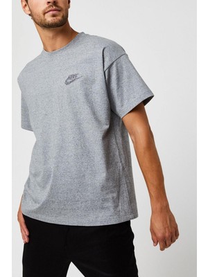 Revival Oversize Unisex Short Sleve Tee Gray Bol Kesim Unisex Tişört Gri