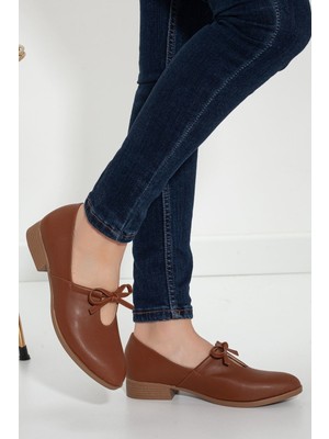 Kadın Bebe Mavisi Suni Deri Babet