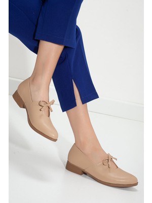 Kadın Bebe Mavisi Suni Deri Babet