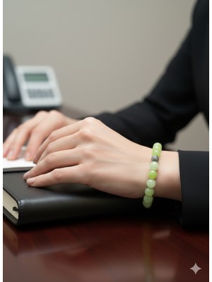 Kişiselleştirilmiş Ahşap Kutulu Zebercet Akik Doğal Taş Bileklik Unisex Erkek Kadın Hediyelik Takı