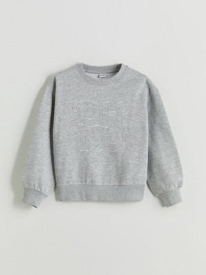 Bisiklet Yaka Kız Çocuk Sweatshirt  (W5)