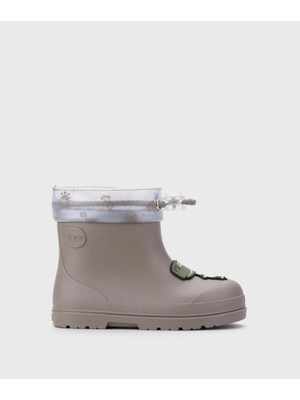 Igor Mendı Dıno 183-TAUPE Çocuk Yağmur Çizmesi Su Geçirmez Rahat Tabanlı Tasarım