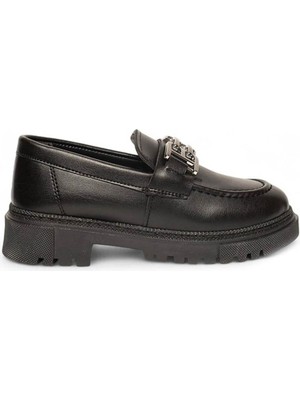Trender Genel Filet 200 Siyah Kız Çocuk Loafer Ayakkabı 59200
