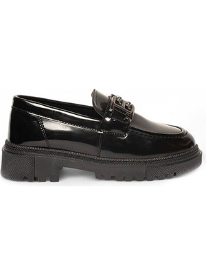 Trender Genel Filet 200 Siyah Rugan Kız Çocuk Loafer Ayakkabı 59200