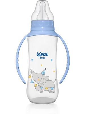 Wee Baby Klasik Kulplu PP Biberon 270 ml Mavi