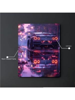 Neon Poster LED Işıklı – Dekoratif Duvar Posteri Hediye ve Ev Dekoru Için Harika Seçim