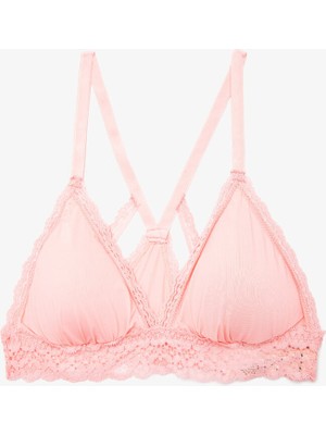Deep Secret PEMBE MİCRO DANTELLİ BRALET DS200126BR