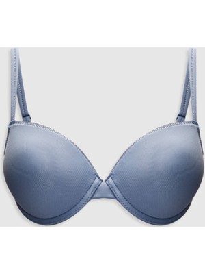 Mat Mavi Yarım Destekli Micro Sütyen Ds200050su