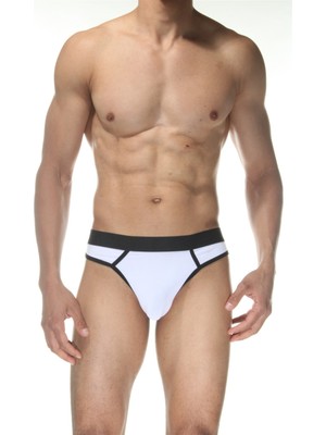 Beyaz Erkek  Tanga Çamaşırı