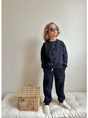 Erkek Çocuk Sweatshirt ve Eşofman Takımı Alt Üst Takım 9051Y