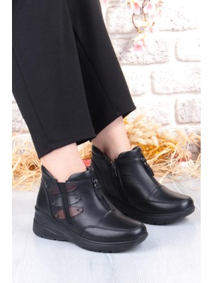 Pepita Z014 Rahat Esnek Kaymaz Taban Yumuşak Hakiki Deri Kadın Bot