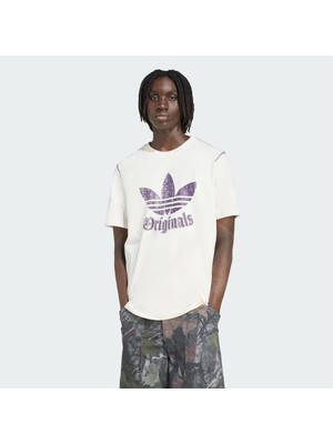 Adidas Originals JY2760 Eskitilmiş Grafik Baskılı Tişört