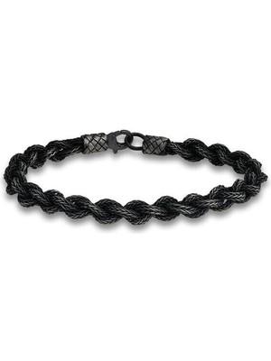 Örgü Kazaziye 925 Ayar Gümüş Bileklik