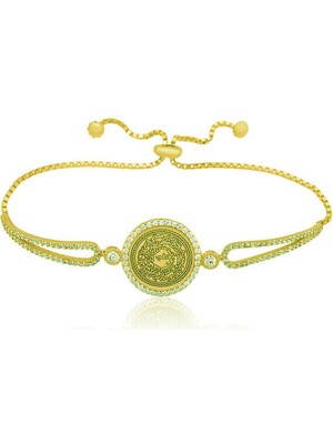 Gold Kitmir 925 Ayar Gümüş Bileklik
