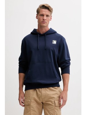 The North Face M Mountaın Logo Relaxed Hooded Sweatshır Erkek Lacivert Sweatshirt NF0A8E3N8K21