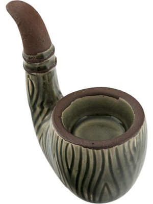 Yeşil Seramik Slim Pipo Mumluk, Şık ve Modern Dekorasyon Ürünü