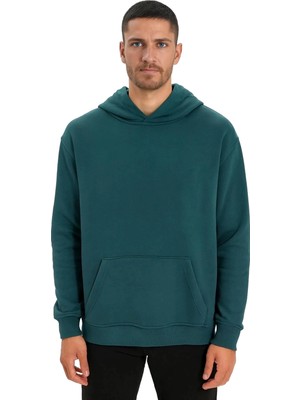 Erkek Kordonsuz Hoodie Kapüşonlu Sweatshirt Rahat Spor Tarz Giyime Uygun Sweat