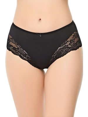 Belinay Kadın Siyah 6'lı Modal Dantelli Külot