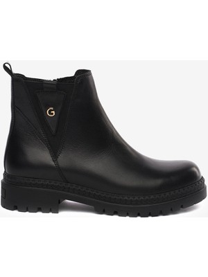 Greyder 31022 Kadın Hakiki Deri Fermuarlı Kısa Urban Bot