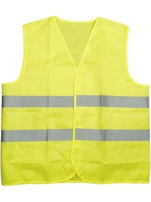 Reflektörlü Fosforlu Motosiklet Scooter Işçi Ikaz Yeleği Standart Ölçü 2 Adet