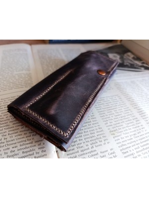 Crazy Gerçek Deri Tamamen El Emeği Özel Kalemleriniz Için Kalemlik Kalemkutu (8*18CM ) A803