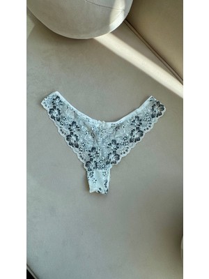 Dantelli Ağ Kısmı Tanga, Külot