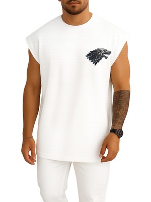 Oversize Game Of Thrones House Of Stark Minimalist Cep Tasarımlı Atlet