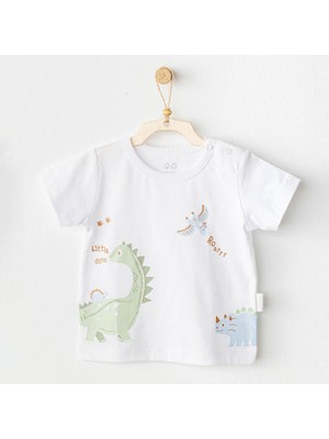 Andywawa AC25978 Casual Bebek Tshırt White