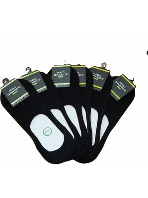Mocgrande Erkek Büyük Beden Bambu Dikişsiz Babet Çorap 11920 Sıyah