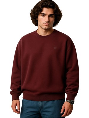 Erkek Büyük Beden 122 KILO-158 Kilo Arası Için Uygun Geniş Kalıp Bisiklet Yaka Pamuklu Selanik Kazak