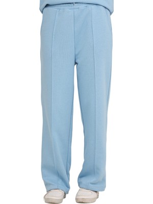 Kız Çocuk 3 Iplik Penye Pamuk Beli Lastikli Bağcıklı Eşofman Altı Okul Pantolon