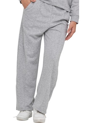 Kız Çocuk 3 Iplik Penye Pamuk Beli Lastikli Bağcıklı Eşofman Altı Okul Pantolon