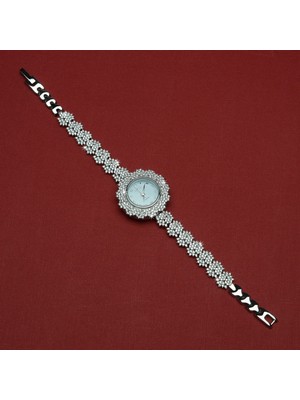 Silvalli WQ5 Yuvarlak Gümüş Saat